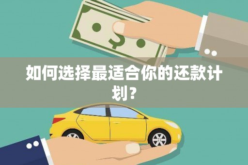 潞城如何选择最适合你的还款计划？
