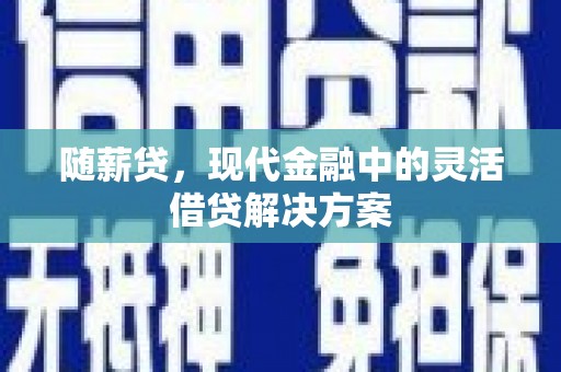 潞城随薪贷，现代金融中的灵活借贷解决方案