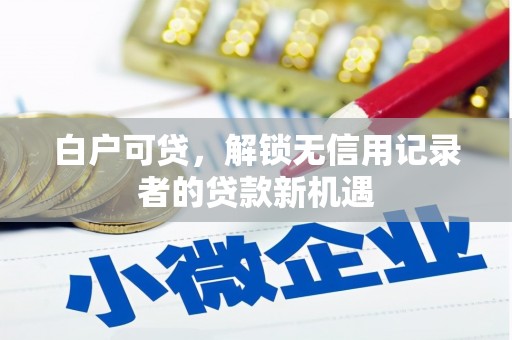 潞城白户可贷，解锁无信用记录者的贷款新机遇