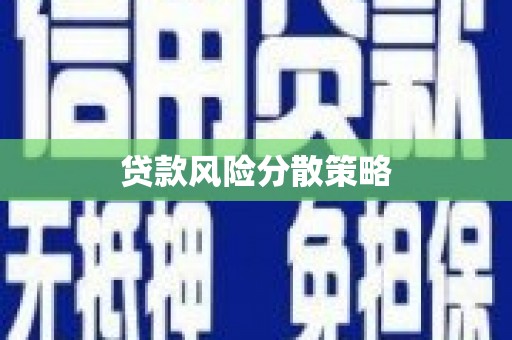潞城贷款风险分散策略