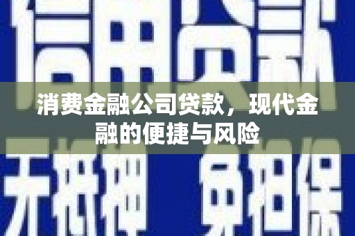 潞城消费金融公司贷款，现代金融的便捷与风险