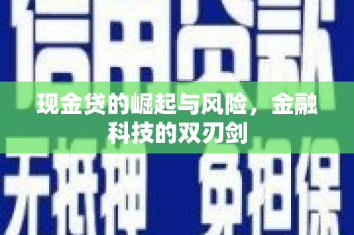 潞城现金贷的崛起与风险，金融科技的双刃剑