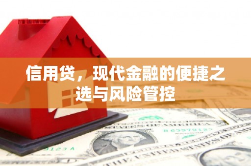 潞城信用贷，现代金融的便捷之选与风险管控