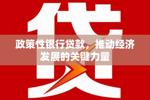 潞城政策性银行贷款，推动经济发展的关键力量