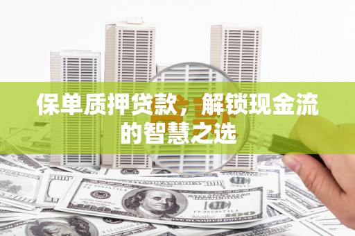 潞城保单质押贷款，解锁现金流的智慧之选