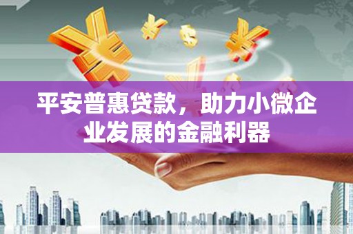 潞城平安普惠贷款，助力小微企业发展的金融利器