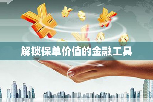 潞城解锁保单价值的金融工具